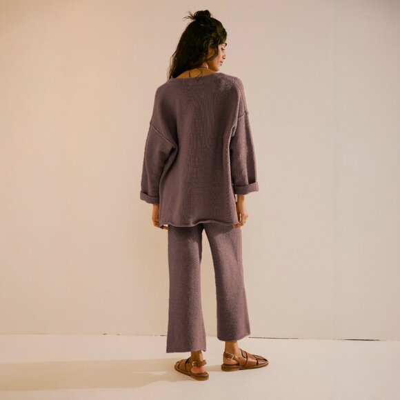 FREE PEOPLE Hailee Sweater Set - brown  🎉 Brand New without care tag - Picture 4 of 12